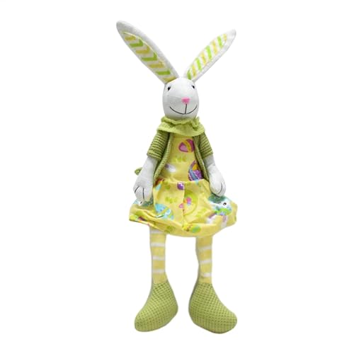 Osterdekoration in Form eines langen Beins, Osterhase – niedlicher Osterhase aus Plüsch mit langen Beinen, Tischdekoration mit Hasen aus Stoff, handgefertigt mit Ostern, Dekoration Osterdekoration in Form eines langen Beins, Osterhase – niedlicher Osterhase aus Plüsch mit langen Beinen, Tischdekoration mit Hasen aus Stoff, handgefertigt mit Ostern, Dekoration von Generic