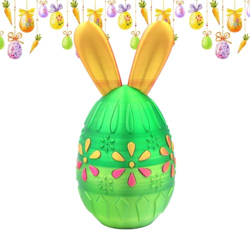 Ostereier-Muschel – niedliche Haseneier Osterkorb Stuffers Spielzeug | Kreative 3D-gedruckte Frühlingsdekoration für Zuhause, Versammlungen, Festival von Generic