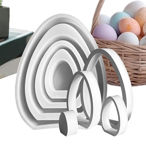 Ostereier Seifenform, Ostereier Ornament Form - Hohle Silikonform Gipsform für Eierseife | Antihaft-Kerzenform, Heimdekorationhandwerk von Generic
