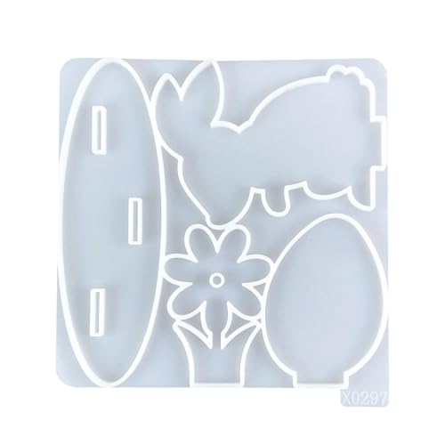 Osterformen aus Silikon, Gießform aus Ostergips, Gipsform für Ostereier, garantierte Haltbarkeit, Epoxid-Hasenform, Kerzenform für Dekoration von Generic