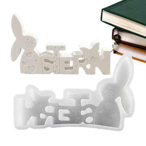Osterharzformen - Osterhasen-Harzform, Kerzenherstellung mit Osterhasen-Ornament, Epoxidharz Gießformen für Ostern, Zementformen aus Osterharzformen - Osterhasen-Harzform, Kerzenherstellung mit Osterhasen-Ornament, Epoxidharz Gießformen für Ostern, Zementformen aus von Generic
