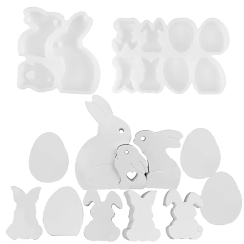 Osterhase Cookie Formen, Hase Statue Form,Cupcake Cookie Backen Dekorieren Formen | 2X Silikonform für Heimdekoration, Handwerk Osterhase Cookie Formen, Hase Statue Form,Cupcake Cookie Backen Dekorieren Formen | 2X Silikonform für Heimdekoration, Handwerk von Generic