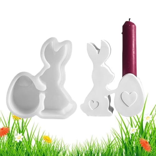 Osterhasenform, Silikonform für Osterhasen, Kerzenhalter - Silikonform für Epoxidharz aus Zementgips Tier Kaninchen, Osterhasenform, Silikonform für Osterhasen, Kerzenhalter - Silikonform für Epoxidharz aus Zementgips Tier Kaninchen, von Generic