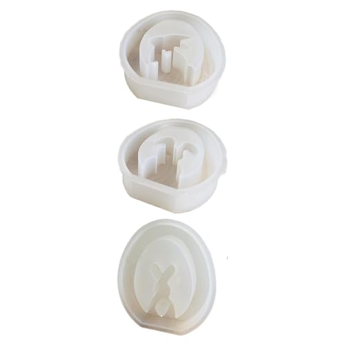 Osterkerzenformen, -Silikonform | 3er Set Hasenform, Mittelstückform aus Silikon, lebensmittelechte Kerzenform für Epoxidharz, von Generic