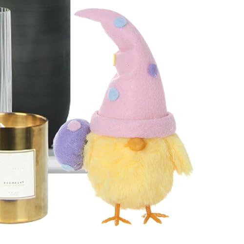 Osterküken-Dekorationen, Dekoration für Ostereier, süßes Ostereier, buntes Zubehör für Osterküken | Ostertischdekoration 16 cm hoch, von Generic