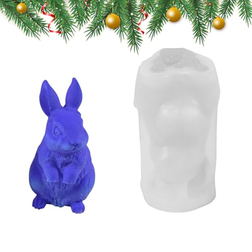 Ostern Bunnies 3D-Pandle Casting Silikonform für Rabbit King, Ostern Dekorationen Hasenform, Gießform | Kreative Form für Wachskerzen, Harz Kunst Ostern Bunnies 3D-Pandle Casting Silikonform für Rabbit King, Ostern Dekorationen Hasenform, Gießform | Kreative Form für Wachskerzen, Harz Kunst von Generic