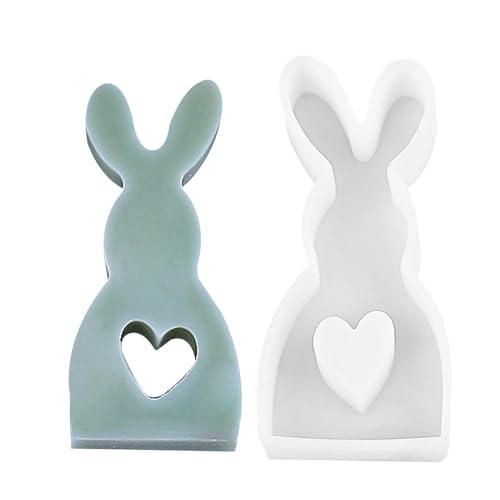 Ostern Kerzenformen - Hohl-Love Bunny Silikon Form, Antihaft -Stick, Flexible | Aromatherapie, Harz, Gips, Wachs, Seifenhandwerk für Ostern, Muttertag, Weihnachten und Valentinstag Geschenke Ostern Kerzenformen - Hohl-Love Bunny Silikon Form, Antihaft -Stick, Flexible | Aromatherapie, Harz, Gips, Wachs, Seifenhandwerk für Ostern, Muttertag, Weihnachten und Valentinstag Geschenke von Generic