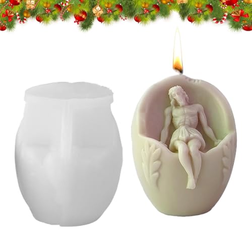 Ostern Silikonform zur Herstellung von Kerzen, Osterdekoration Form | Silikon Jungfrau Maria Epoxidharz Gießform - Osterfigur zur Herstellung von Formen für Osterfest, Hochzeiten, Wohnkultur Ostern Silikonform zur Herstellung von Kerzen, Osterdekoration Form | Silikon Jungfrau Maria Epoxidharz Gießform - Osterfigur zur Herstellung von Formen für Osterfest, Hochzeiten, Wohnkultur von Generic