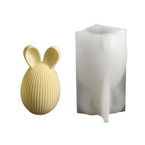 Ostern Silikonformen,Ostern Silikonformen,Bunny Ear Eier Ornament Form - Kerze Schokoladenform für Aromatherapie Urlaub Epoxidharz Gießform von Generic