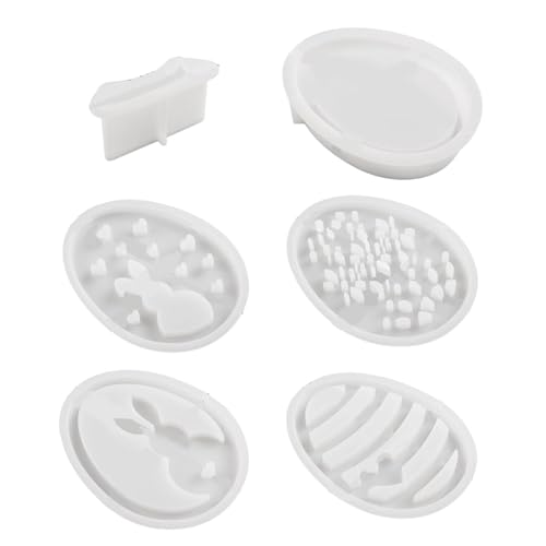 Osterseifenformen aus Silikon, Osterformen aus Silikon, Osterform, Set mit 3D-Formen aus Silikon, handgefertigte Formen für Ostereier und Kerzenhalter aus Silikon Osterseifenformen aus Silikon, Osterformen aus Silikon, Osterform, Set mit 3D-Formen aus Silikon, handgefertigte Formen für Ostereier und Kerzenhalter aus Silikon von Generic