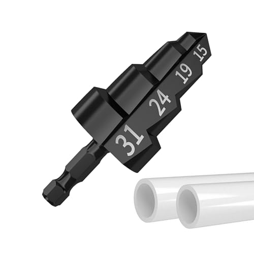 PPR Hebe-Stufenbohrer | Wasserleitungs-Expansionsbohrer, abgestufte Wasserschlauch-Reibahle, Wasserschlauch-Verbindungswerkzeug für die Reparatur von Wasserschläuchen PPR Hebe-Stufenbohrer | Wasserleitungs-Expansionsbohrer, abgestufte Wasserschlauch-Reibahle, Wasserschlauch-Verbindungswerkzeug für die Reparatur von Wasserschläuchen von Generic