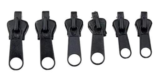 PULABO 6Pcs Zipper Reparatur Kit Universal Instant-Zipper Fixer Mit Metall Rutsche Fix Alle Sofort 3 Verschiedene Zipper Größen Nähen langlebig von Generic