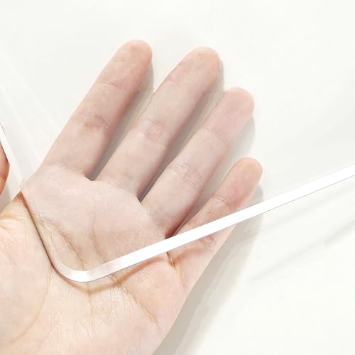 PVC Plastik-Tischdecken 0.80 mm Tischfolie Transparent Garten-Tischdecke Tischschutz-Folie für Outdoor Garten Party Schutzfolie Tisch Wasserdicht Fettdicht Tischschutzfolie(80x180cm(31x70in)) von Generic