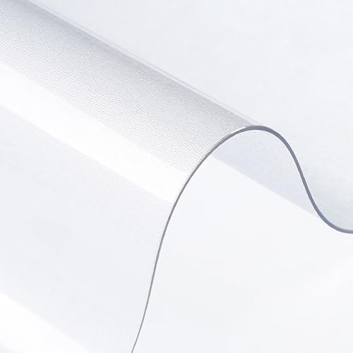 PVC-Tischschutz, wasserdicht, durchsichtige Tischabdeckung, durchsichtige Tischdecke aus Kunststoff, transparente PVC-Tischdecke, Tischunterlagen für Küchen- und Esstisch (mattiert – 1 mm, 1 PVC-Tischschutz, wasserdicht, durchsichtige Tischabdeckung, durchsichtige Tischdecke aus Kunststoff, transparente PVC-Tischdecke, Tischunterlagen für Küchen- und Esstisch (mattiert – 1 mm, 1 von Generic