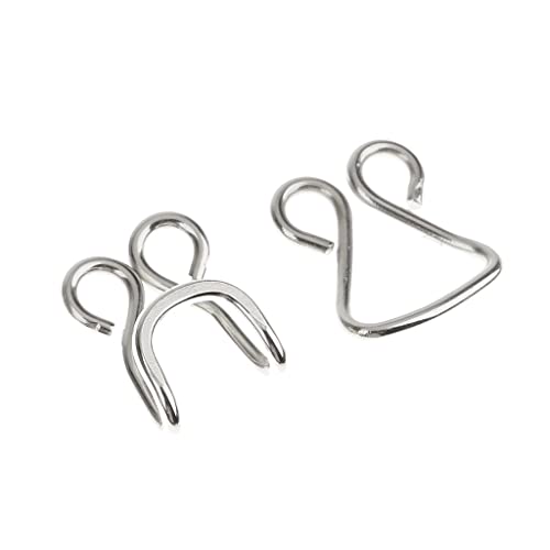 Pack of 10 Size 15 Hook and Eye Closures - Silver Color, Ideal for DIY Clothing Accessories Pack of 10 Size 15 Hook and Eye Closures - Silver Color, Ideal for DIY Clothing Accessories von Generic