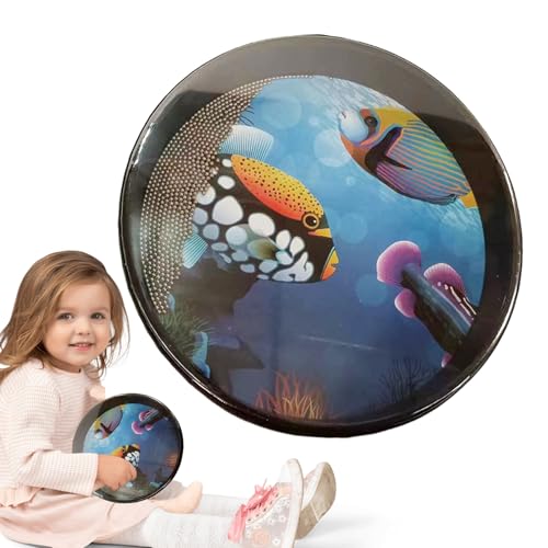 Pädagogische Kindertrommel - Percussion Musical Toy, Sea Sound wiederverwendbare Trommel | Metallperlen eingebaute Wellentrommel, sanfter Komfort-Soundhersteller, Handheldinstrument, lustiges Lernen M Pädagogische Kindertrommel - Percussion Musical Toy, Sea Sound wiederverwendbare Trommel | Metallperlen eingebaute Wellentrommel, sanfter Komfort-Soundhersteller, Handheldinstrument, lustiges Lernen M von Generic