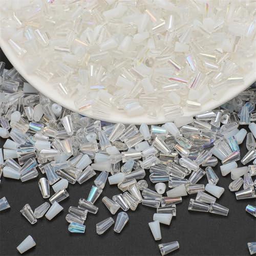 Pagoden-Glasperlen für Bastelarbeiten, 3 x 6 mm, 120 Stück von Generic