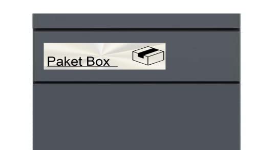 Paketbox Aufkleber Paketbox Kennzeichnung Aufkleber für Paket Box (RPw10/1) (25 x 6 cm) von Generic