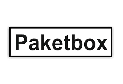 Paketbox Kennzeichnung Aufkleber für Ihre Paketbox Symbol Aufkleber (RP37) (17cm x 4cm) von Generic