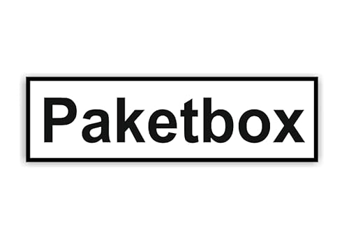 Paketbox Kennzeichnung Aufkleber für Ihre Paketbox Symbol Aufkleber (RP37) (17cm x 4cm) von Generic