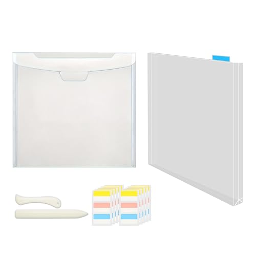 Papier Aufbewahrung Organizer für Scrapbooking - 12 Stück Transparentes Scrapbook Papier Organizer für Scrapbooking Transparent | Papieraufbewahrung - Haushaltsfotos und Container in ca von Generic