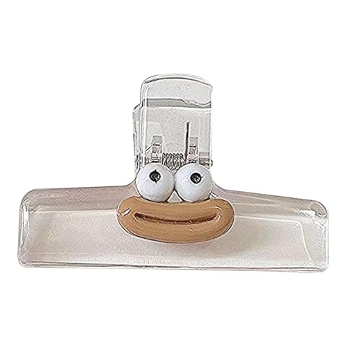 Papier-Ordnerklammern, dekorative Binderklammern, Büroklammern für Ordner | Clips mit Wurstmund-Design aus Acryl, multifunktional, transparent Papier-Ordnerklammern, dekorative Binderklammern, Büroklammern für Ordner | Clips mit Wurstmund-Design aus Acryl, multifunktional, transparent von Generic