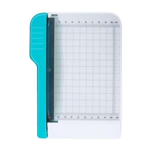 Papierschneider mit drehbarem Griff, Papierschneider, kleiner Papierschneider mit Gitterskala von 15,2 cm, multifunktionales Papierschneidebrett, Anti-Kartonschneider von Generic