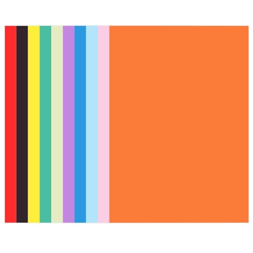 Papppapier-Set A4, 10 Farben, 50 Blatt Basteln, Deko Papppapier-Set A4, 10 Farben, 50 Blatt Basteln, Deko von Generic