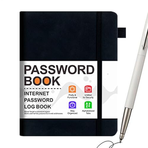 Passwort Buch - 1cm Papier Notizbuch | Passwortbuch Mit Register | Geburtstage & Passwörter | Nachhaltig & Klimafreundlich | Passwort Manager Telefonbuch Für Sensible Daten Passwort Buch - 1cm Papier Notizbuch | Passwortbuch Mit Register | Geburtstage & Passwörter | Nachhaltig & Klimafreundlich | Passwort Manager Telefonbuch Für Sensible Daten von Generic
