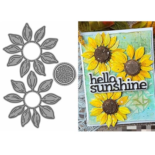 Patchwork-Blumen-Stanzformen für Kartenherstellung, Sonnenblumen-Metall-Stanzformen für Papier, Scrapbooking, DIY-Schablonen für Album, Party, Hochzeit, Festivals, Dekoration Patchwork-Blumen-Stanzformen für Kartenherstellung, Sonnenblumen-Metall-Stanzformen für Papier, Scrapbooking, DIY-Schablonen für Album, Party, Hochzeit, Festivals, Dekoration von Generic