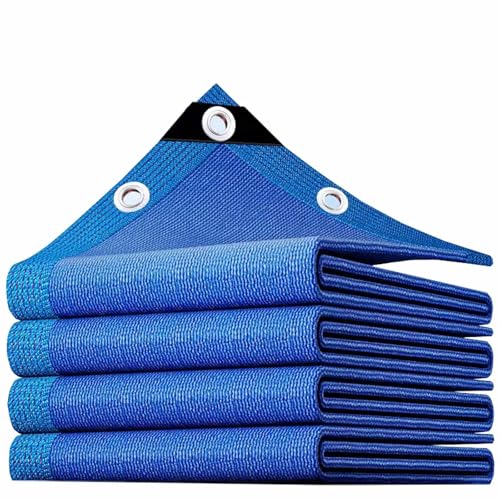 Patio Windschutznetz Sonnenschutznetz Garten 85% Blau Anti-Aging Sonnensegel Atmungsaktiv für Zaun Balkone Zäune Dächer Innenhöfe Gewächshaus(6.0x13.0 m/19.7'x42.7') von Generic