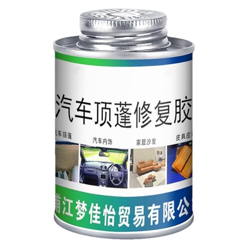 Pavillon-Zierleim Reparaturkleber - Autoinnenraum Dachreparaturkleber 100 ml mit Bürste, Pavillon-Zierkleber | Möbelstoff mit Flüssigkleber, stark klebend von Generic