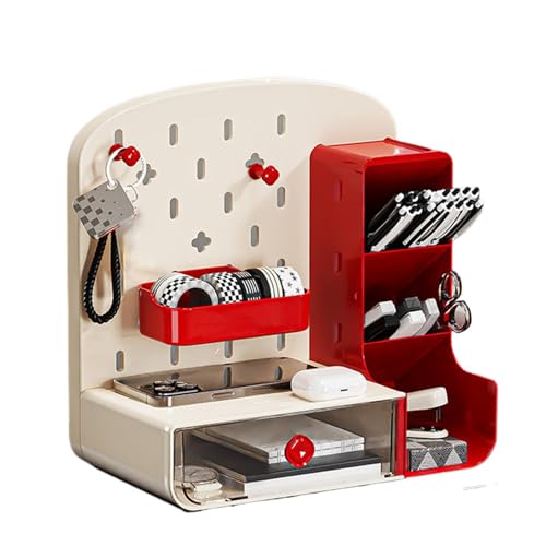 Perforierte Schreibtischablage – Vertikaler Schreibtisch-Organizer mit Lochbrett, Schreibtisch-Organizer für Schlafzimmer, Schreibtisch-Organizer mit Aufbewahrung Perforierte Schreibtischablage – Vertikaler Schreibtisch-Organizer mit Lochbrett, Schreibtisch-Organizer für Schlafzimmer, Schreibtisch-Organizer mit Aufbewahrung von Generic