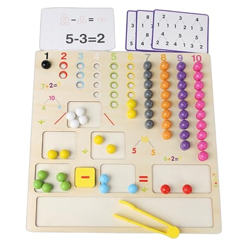 Perlen Spielzeug, Holzperlen Spiel - Board Perlen Spiel Spielzeug | Holz Bunte Arithmetik Zersetzung Mathematik Rätsel Sortieren mit Clip für Kinder Erwachsene Lernaktivitäten Perlen Spielzeug, Holzperlen Spiel - Board Perlen Spiel Spielzeug | Holz Bunte Arithmetik Zersetzung Mathematik Rätsel Sortieren mit Clip für Kinder Erwachsene Lernaktivitäten von Generic