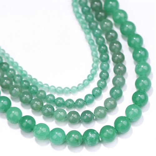 Perlen zum Selbermachen, Naturstein, rund, lose Perlen, 38,1 cm Strang, Schmuckherstellung, EN8, 6 mm, 59 bis 61 Stück von Generic