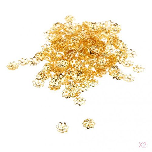 Perlenkappen im Vintage-Stil, kupferbeschichtet, für Schmuckherstellung, Gold, 300 Stück, 6 mm Perlenkappen im Vintage-Stil, kupferbeschichtet, für Schmuckherstellung, Gold, 300 Stück, 6 mm von Generic