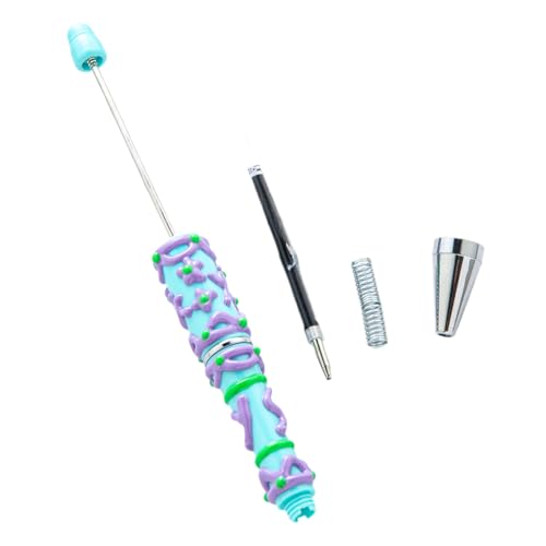 Perlenstift, Kugelschreiber mit Perlen in Form eines Projekts, Schulbedarf und Schmuckzubehör für Notizen, Haus, Zeichnung, Lehrer, Klassenzimmer, Tagebuch, Studenten, Basteln, Geschenke von Generic