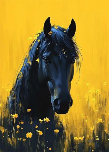 Pferd Diamond Painting Erwachsene, Diamond Painting Tier Crystal Art Muster 5D DIY Quadratische Steine Vollbohrer Mosaik Bastelset Erwachsene für Home Deko Wohnzimmer, Geschenke 60x80cm -bby25070V Pferd Diamond Painting Erwachsene, Diamond Painting Tier Crystal Art Muster 5D DIY Quadratische Steine Vollbohrer Mosaik Bastelset Erwachsene für Home Deko Wohnzimmer, Geschenke 60x80cm -bby25070V von Generic