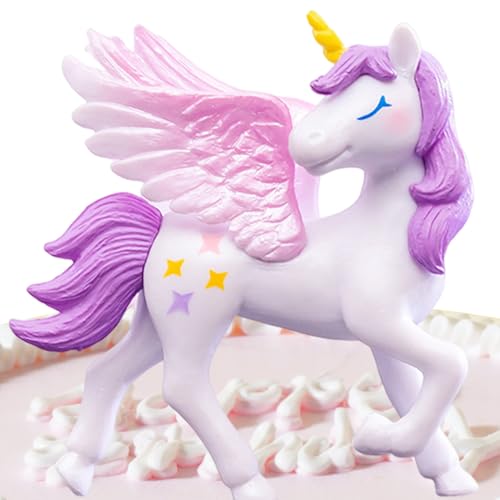 Pferdekuchen Topper Mädchen, Figurenkuchen Topper | Kuchen Topper Hochzeit | Kleine Cartoon Hochzeitstorte Einhörniges Auto Ornament Mit Flügeln Pferdekuchen Topper Mädchen, Figurenkuchen Topper | Kuchen Topper Hochzeit | Kleine Cartoon Hochzeitstorte Einhörniges Auto Ornament Mit Flügeln von Generic