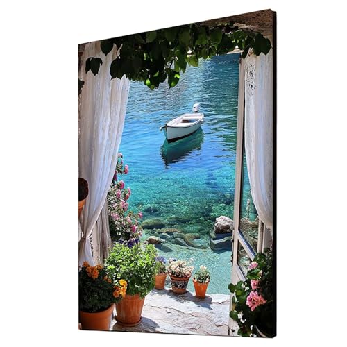PflanZen Malen Nach Zahlen Erwachsene Boot Malen Nach Zahlen 135x100cm DIY Basteln Erwachsene Klarheit Farbe Leinwan Bilder mit Acrylfarben Set 3 Typen Pinsel für Deko Wohnzimmer Geschenke 2YH-3060 PflanZen Malen Nach Zahlen Erwachsene Boot Malen Nach Zahlen 135x100cm DIY Basteln Erwachsene Klarheit Farbe Leinwan Bilder mit Acrylfarben Set 3 Typen Pinsel für Deko Wohnzimmer Geschenke 2YH-3060 von Generic