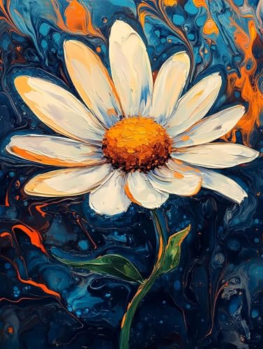 Pflanze Diamond Painting Erwachsene Groß XXL 50x70cm, 5D Diamant Painting Bilder Gelb Muster DIY Bastel Erwachsene Anfänger Mosaik Set für Zimmer Wohnzimmer Wand Deko Aesthetic, Geschenke Frau VPYY-HT von Generic