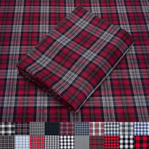 Pico Textiles Flanellstoff, 100 % Baumwolle, 1,8 m, ideal für Hemden, Schals, Pyjamas und Decken von Generic
