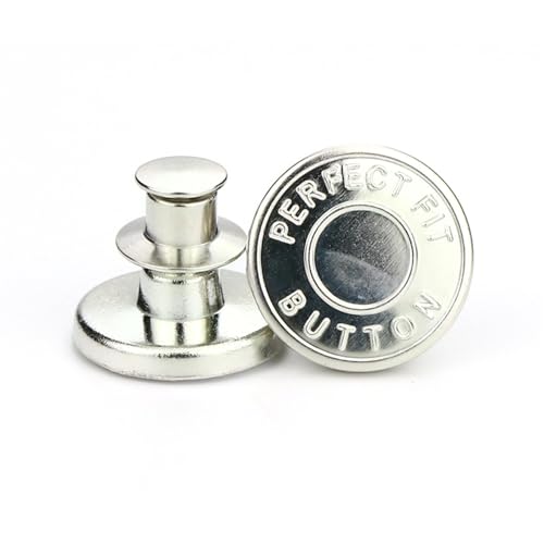 Pin-Taste | Ersatz für 17 mm nahtlose abnehmbare Metallknöpfe | Wiederverwendbare und verstellbare Ersatzknöpfe, Jean-Knopfnadeln für breite Jeans Pin-Taste | Ersatz für 17 mm nahtlose abnehmbare Metallknöpfe | Wiederverwendbare und verstellbare Ersatzknöpfe, Jean-Knopfnadeln für breite Jeans von Generic