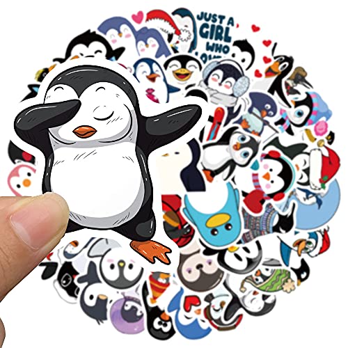 Pinguin Aufkleber 50 PCS,Vinyl Wasserdicht Aufkleber für DIY Laptop Gepäck Kühlschrank Skateboard Auto Motorrad Fahrrad Phone Dekor Graffiti Aufkleber,Tier Stickers Set von Generic