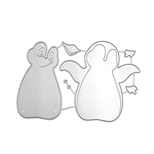 Pinguin Metall Stanzformen DIY Briefmarken Handwerk Vorlage Form Schablonen für Prägung Scrapbooking Dekoration Supplies von Generic