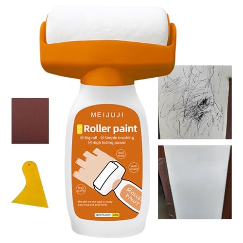 Pinsel für kleine Walzen, große Farbroller, Wandreparaturpaste | 2-in-1 Bürstenwandreparaturwerkzeug-Set Pinsel für kleine Walzen, große Farbroller, Wandreparaturpaste | 2-in-1 Bürstenwandreparaturwerkzeug-Set von Generic