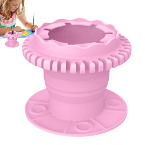Pinselhalter Reiniger | Silikon Kinder Pinsel Halter faltbar – Künstler Pinsel Reinigungswerkzeuge Studenten kleine Malerei Wasserbecher für Salon, Schlafzimmer Pinselhalter Reiniger | Silikon Kinder Pinsel Halter faltbar – Künstler Pinsel Reinigungswerkzeuge Studenten kleine Malerei Wasserbecher für Salon, Schlafzimmer von Generic