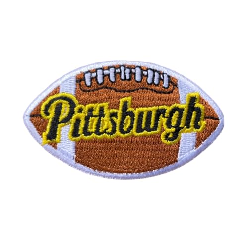 Pittsburgh Schriftzug Word On Football Fanavorite Team Iron On Sew On Embroidered Patch von Generic