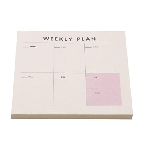 Planen Sie Notizblock, quadratisch, Wochen-/Monatsplaner, Notizbuch, Schreibwaren, Büro, Schulbedarf, Wochenplan, Trompete, robust und kostengünstig von Generic