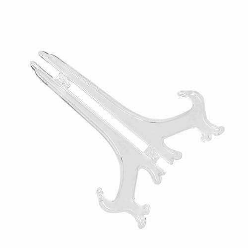Plattenhalter, 10pcs Klappende Weiße Plastikplattenhalter Schale Bild Rahmenplattenständer für Dekorationsschildständer Rack (20 cm) von Generic
